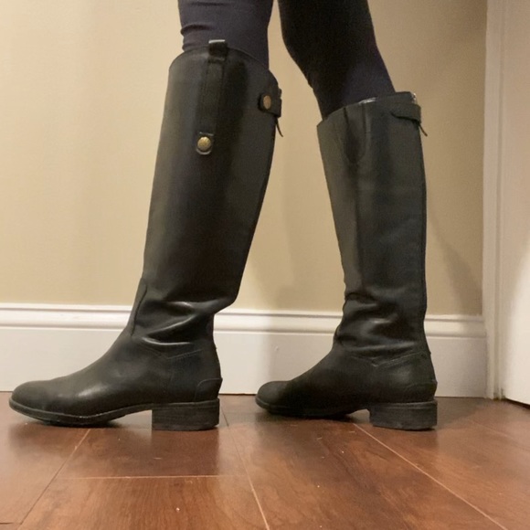 SAM EDELMAN PENNY BOOTS -BLACK - Picture 2 of 5